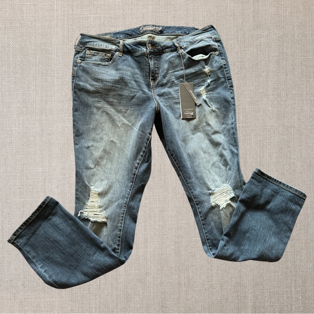 TORRID Distressed Boyfriend Jeans